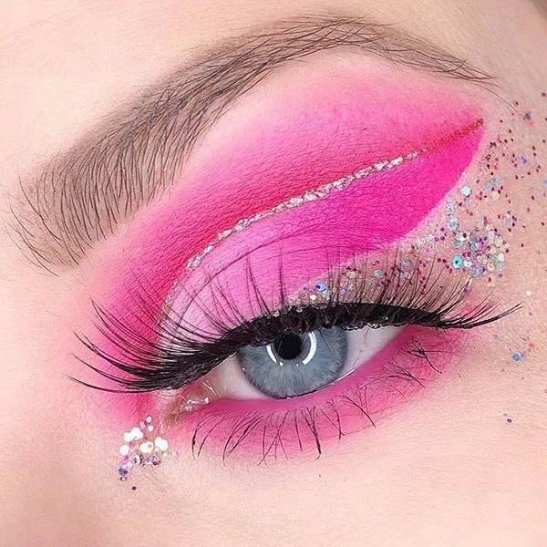 Pink eye makeup 1