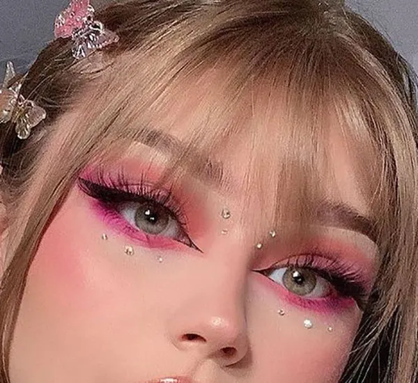 Pink eye makeup 20
