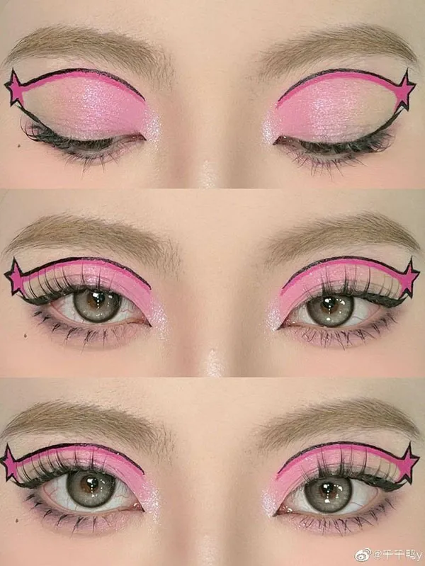 Pink eye makeup 21