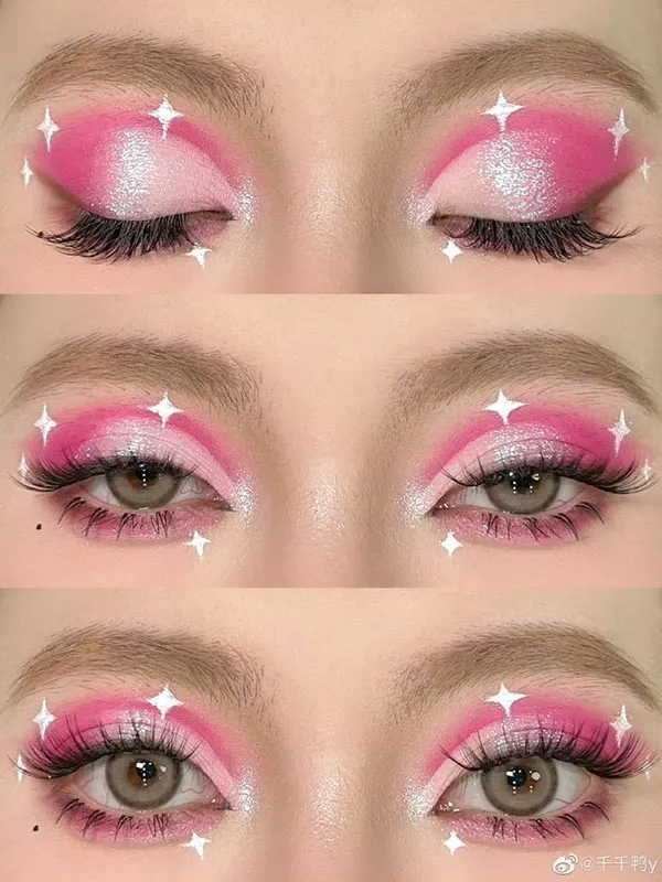 Pink eye makeup 3