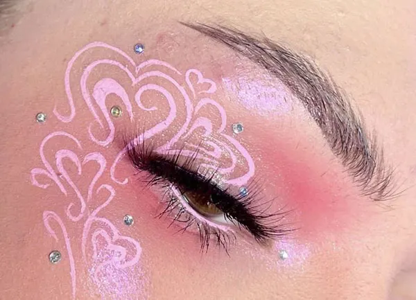 Pink eye makeup 4