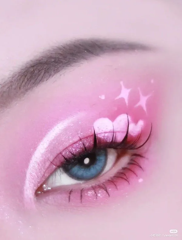 Pink eye makeup 9