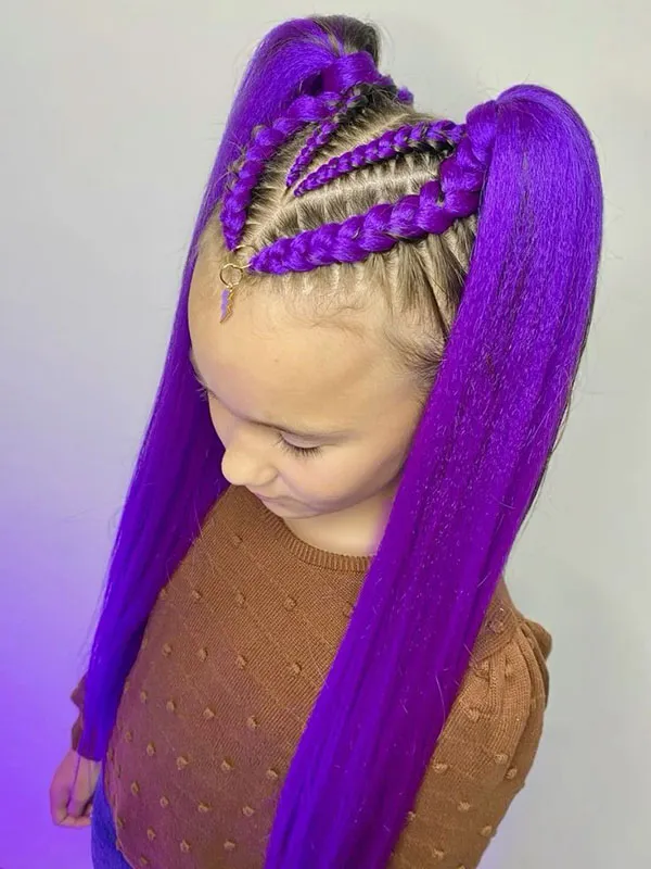 Purple colored hair texture 1