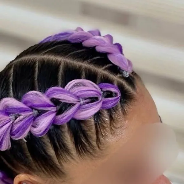Purple colored hair texture 10