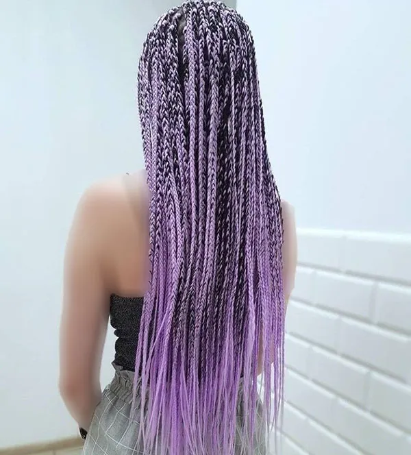 Purple colored hair texture 12