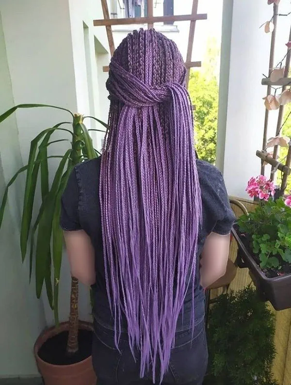 Purple colored hair texture 13