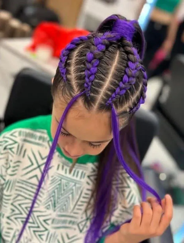 Purple colored hair texture 20