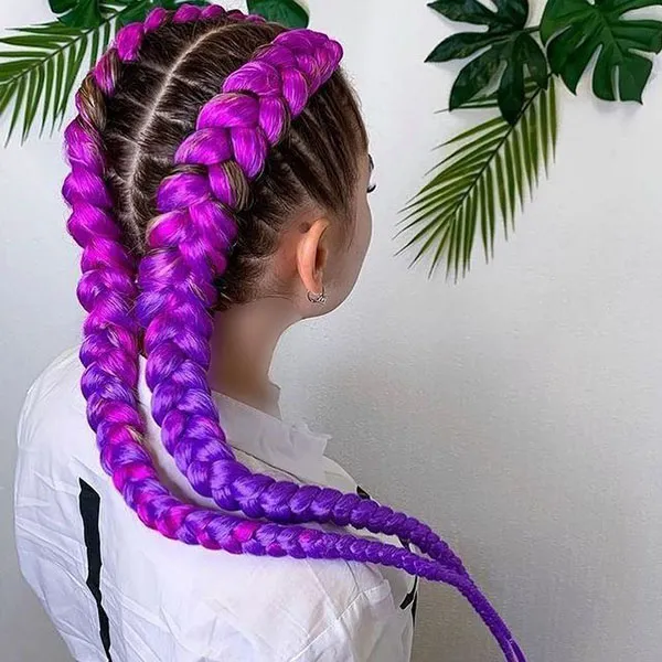 Purple colored hair texture 28