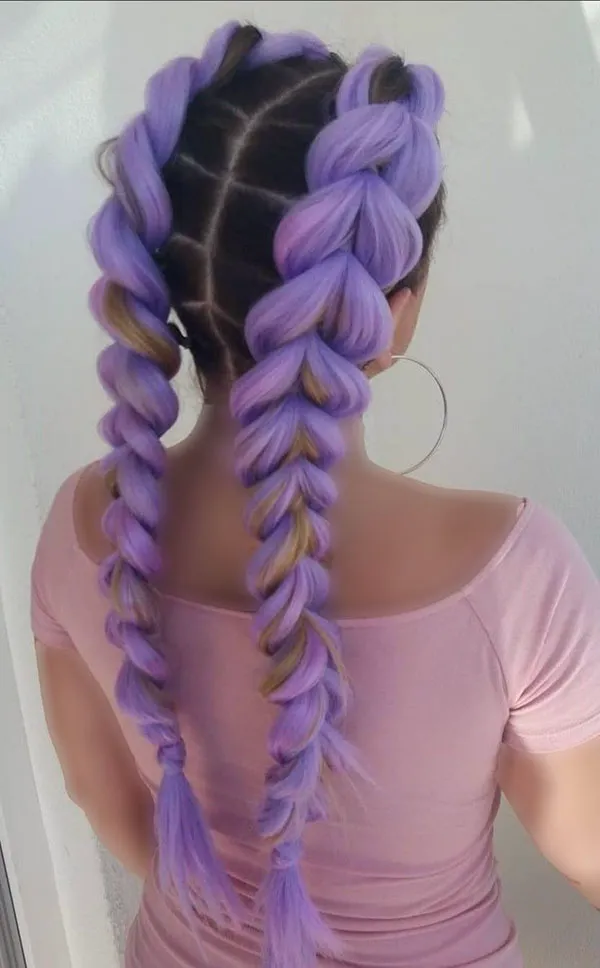 Purple colored hair texture 30