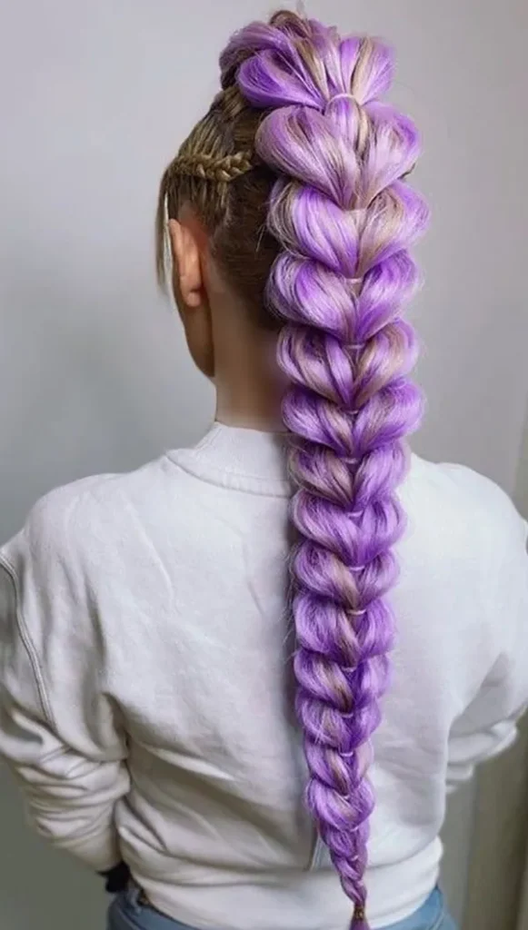 Purple colored hair texture 31