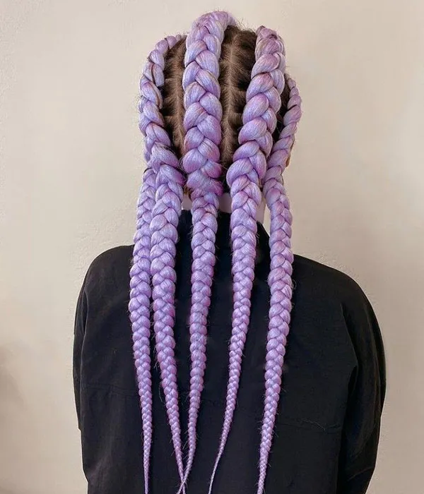Purple colored hair texture 9