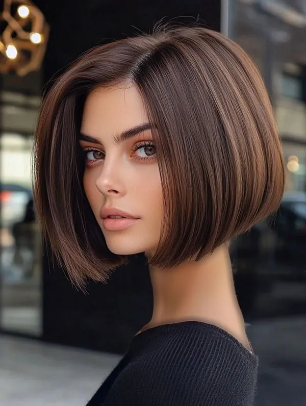 Short bob model 4