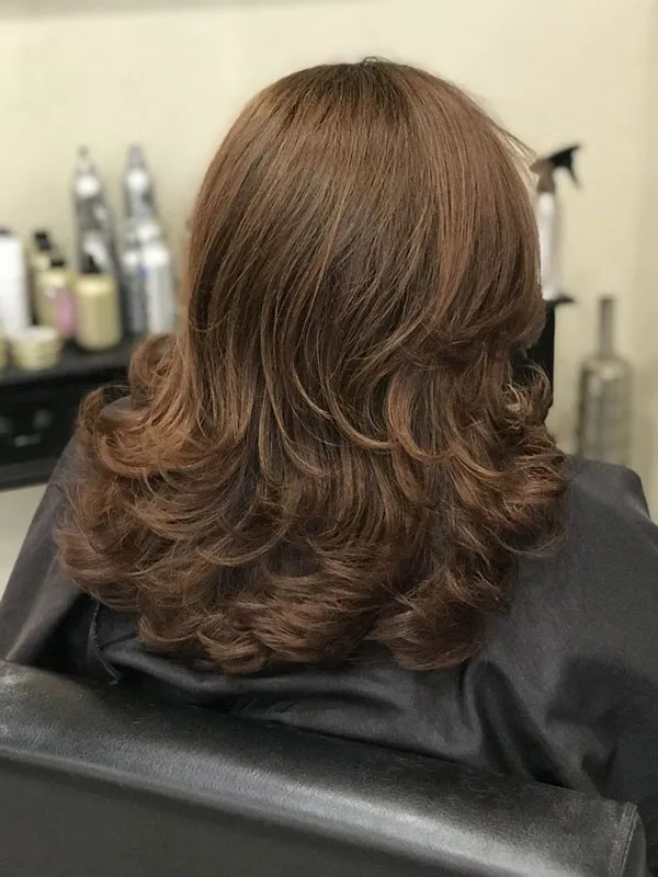 37 مدل موی لیر تا سر شانه دخترانه؛ استایلی که هیچوقت از مد نمیافته ! 13 Shoulder length hair style 11