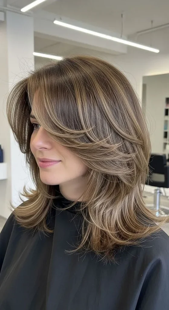 37 مدل موی لیر تا سر شانه دخترانه؛ استایلی که هیچوقت از مد نمیافته ! 5 Shoulder length hair style 2