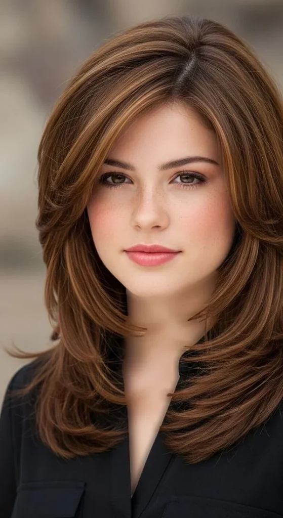 37 مدل موی لیر تا سر شانه دخترانه؛ استایلی که هیچوقت از مد نمیافته ! 8 Shoulder length hair style 5