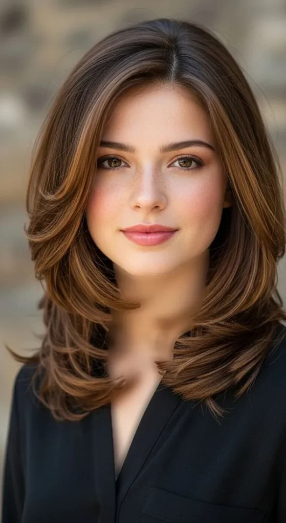 37 مدل موی لیر تا سر شانه دخترانه؛ استایلی که هیچوقت از مد نمیافته ! 10 Shoulder length hair style 7