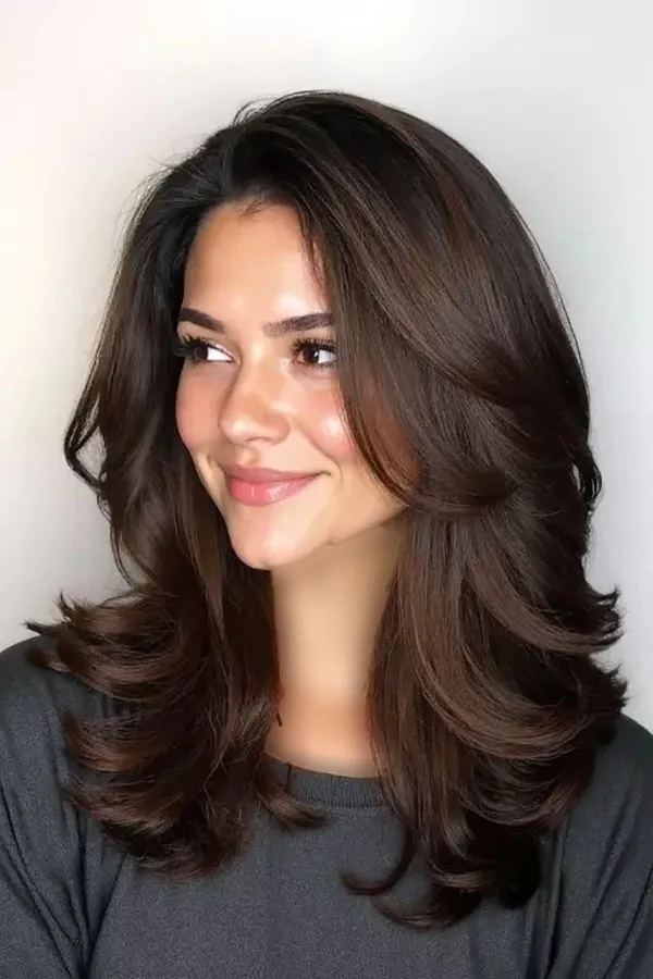 37 مدل موی لیر تا سر شانه دخترانه؛ استایلی که هیچوقت از مد نمیافته ! 12 Shoulder length hair style 9