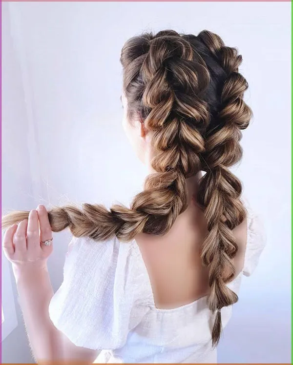 33 مدل بافت هلندی ساده دخترانه؛ شیک، کاربردی و همیشه ترند ! 33 Simple Dutch weave 31