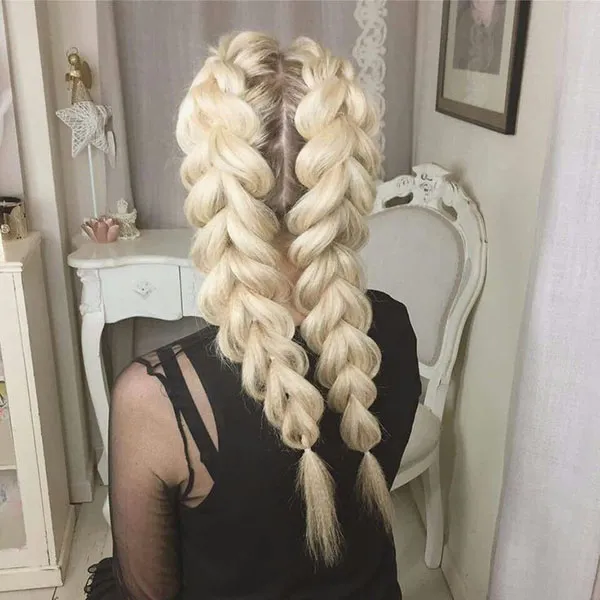 33 مدل بافت هلندی ساده دخترانه؛ شیک، کاربردی و همیشه ترند ! 34 Simple Dutch weave 32