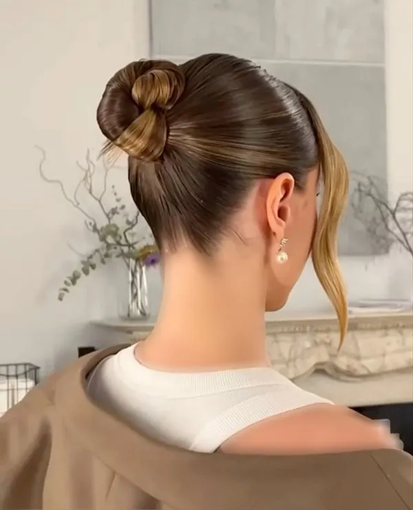 Simple tomato hairstyle tutorial 19