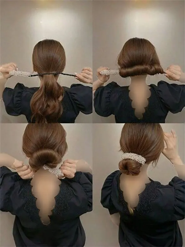 Simple tomato hairstyle tutorial 21