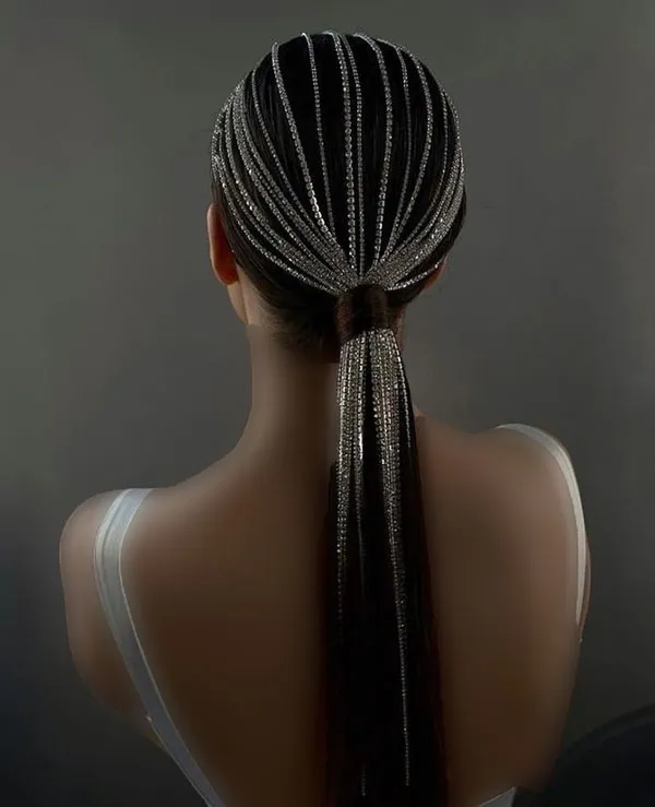 37 مدل موی دم اسبی شیک برای عروسی؛ ترکیب سادگی و لاکچری! 4 Stylish ponytail hairstyle for wedding 1