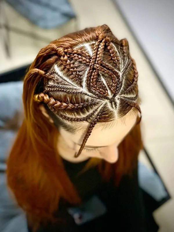 Texture of the scalp 12