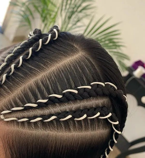 Texture of the scalp 25