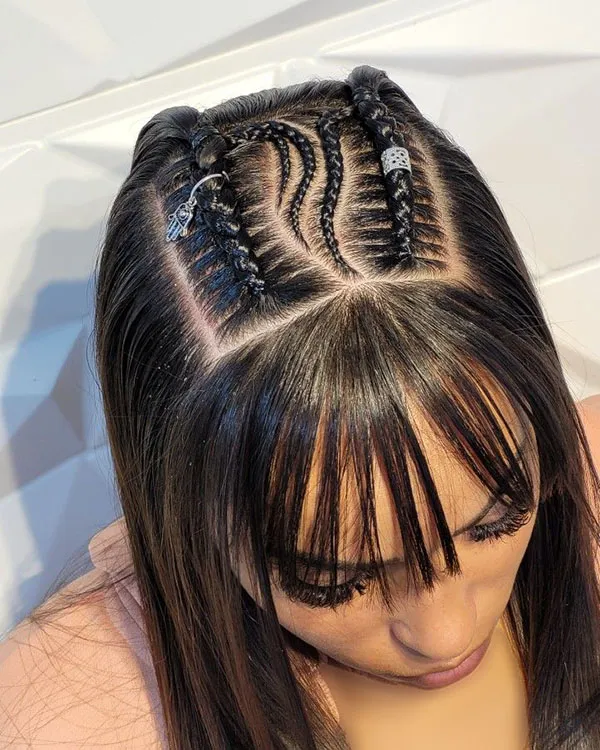 Texture of the scalp 7