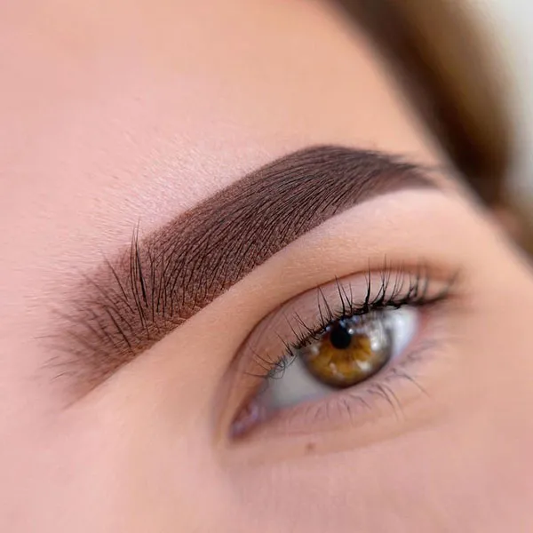 This years fashionable wide eyebrow model for girls 13