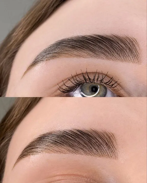 This years fashionable wide eyebrow model for girls 14