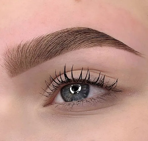 This years fashionable wide eyebrow model for girls 24