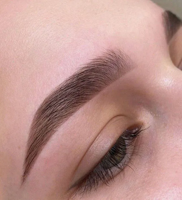 This years fashionable wide eyebrow model for girls 27
