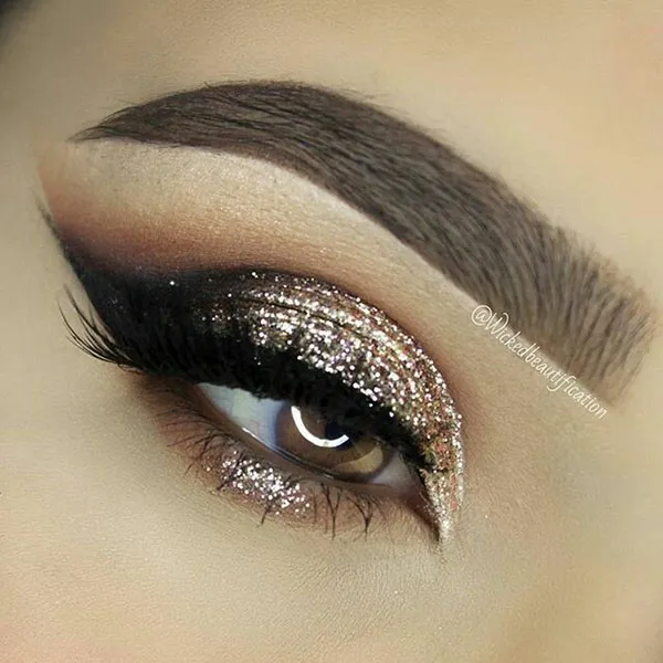 10 ایده اموزش سایه زدن چشم مجلسی؛ با این ترفندا چشمات درشت تر وجذاب تر میشه! 15 Tutorial on applying eyeshadow to the wedding dress 11