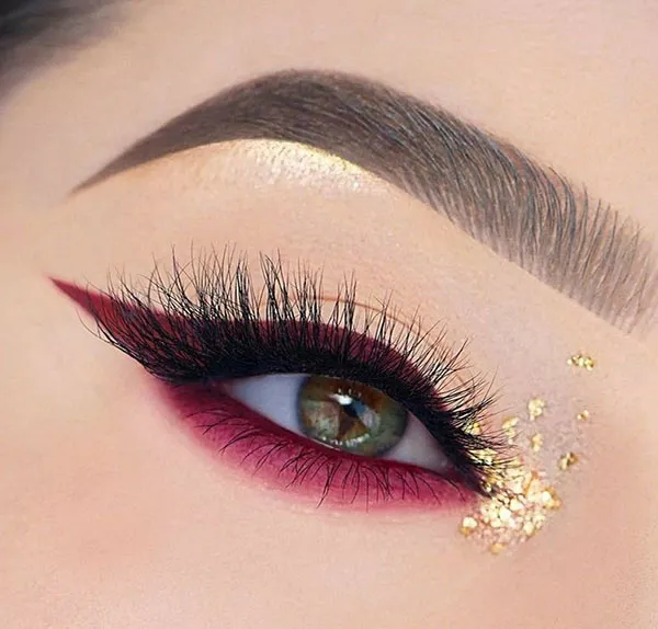 10 ایده اموزش سایه زدن چشم مجلسی؛ با این ترفندا چشمات درشت تر وجذاب تر میشه! 17 Tutorial on applying eyeshadow to the wedding dress 14
