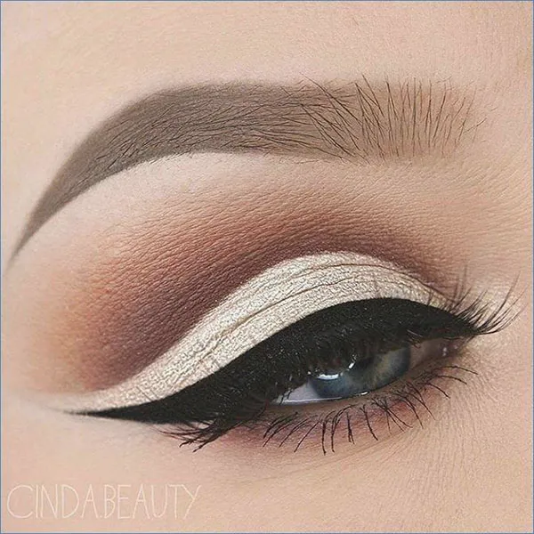 10 ایده اموزش سایه زدن چشم مجلسی؛ با این ترفندا چشمات درشت تر وجذاب تر میشه! 24 Tutorial on applying eyeshadow to the wedding dress 22