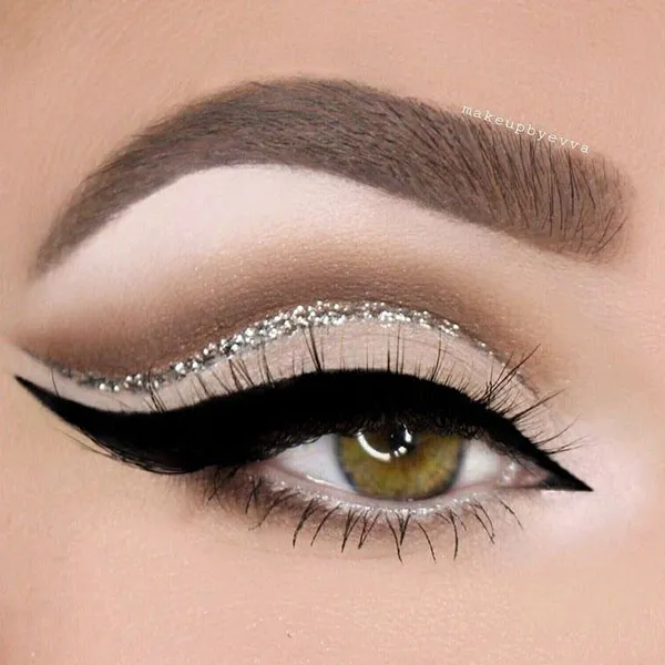 10 ایده اموزش سایه زدن چشم مجلسی؛ با این ترفندا چشمات درشت تر وجذاب تر میشه! 28 Tutorial on applying eyeshadow to the wedding dress 24