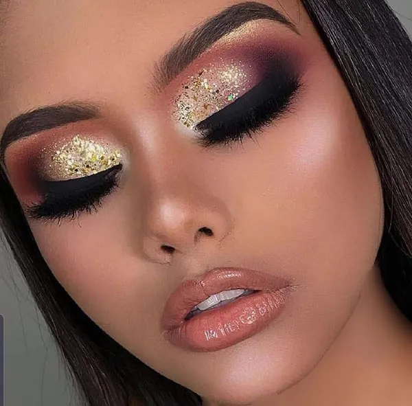 10 ایده اموزش سایه زدن چشم مجلسی؛ با این ترفندا چشمات درشت تر وجذاب تر میشه! 27 Tutorial on applying eyeshadow to the wedding dress 25