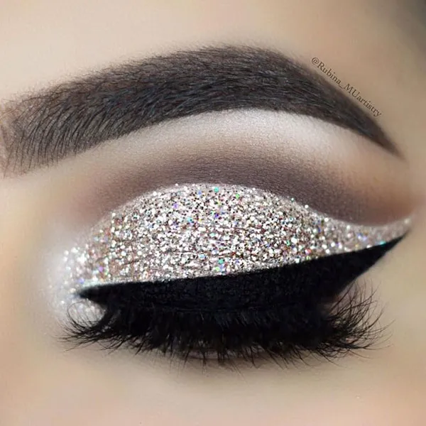 10 ایده اموزش سایه زدن چشم مجلسی؛ با این ترفندا چشمات درشت تر وجذاب تر میشه! 32 Tutorial on applying eyeshadow to the wedding dress 29