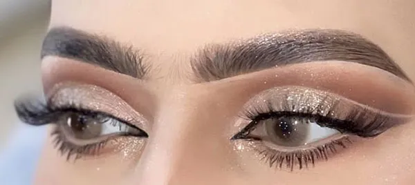 10 ایده اموزش سایه زدن چشم مجلسی؛ با این ترفندا چشمات درشت تر وجذاب تر میشه! 4 Tutorial on applying eyeshadow to the wedding dress 3