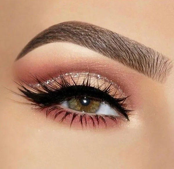 10 ایده اموزش سایه زدن چشم مجلسی؛ با این ترفندا چشمات درشت تر وجذاب تر میشه! 35 Tutorial on applying eyeshadow to the wedding dress 30