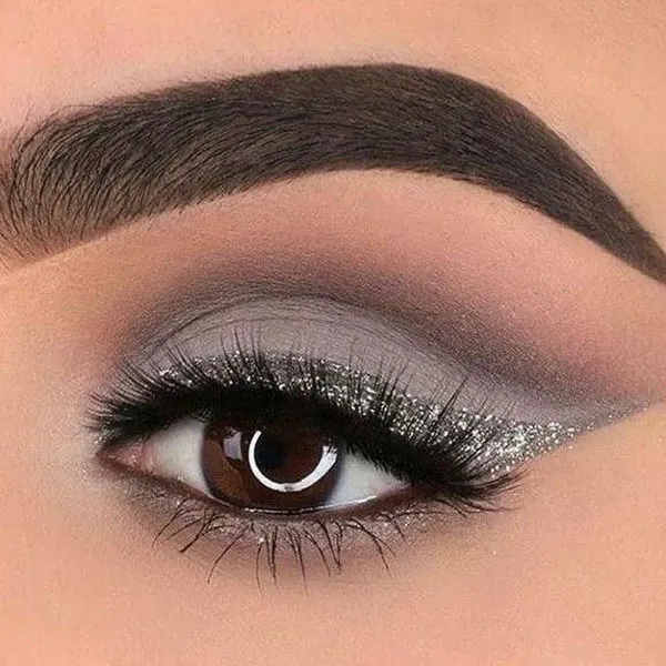 10 ایده اموزش سایه زدن چشم مجلسی؛ با این ترفندا چشمات درشت تر وجذاب تر میشه! 36 Tutorial on applying eyeshadow to the wedding dress 32