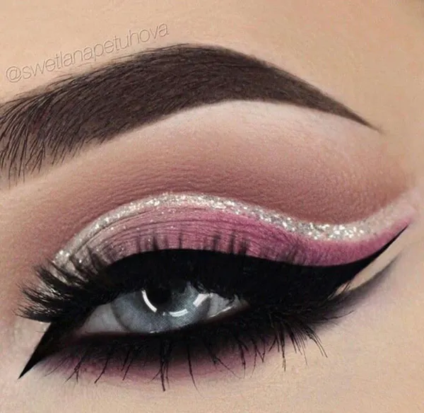 10 ایده اموزش سایه زدن چشم مجلسی؛ با این ترفندا چشمات درشت تر وجذاب تر میشه! 31 Tutorial on applying eyeshadow to the wedding dress 34
