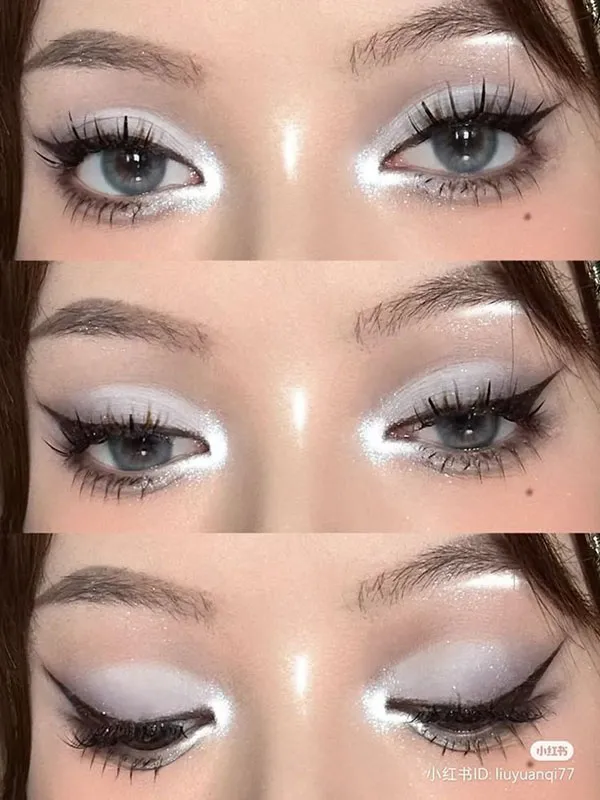 White eye shadow 12