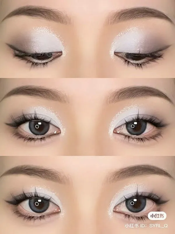 White eye shadow 15
