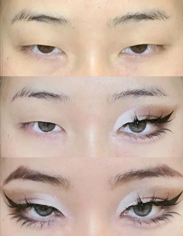 White eye shadow 2