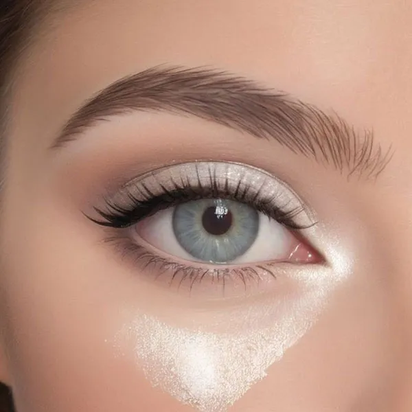 White eye shadow 24