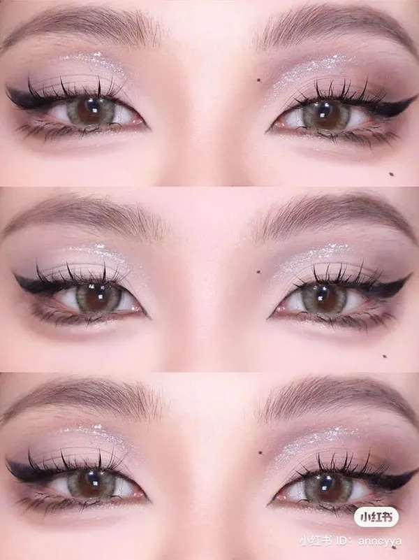 White eye shadow 25