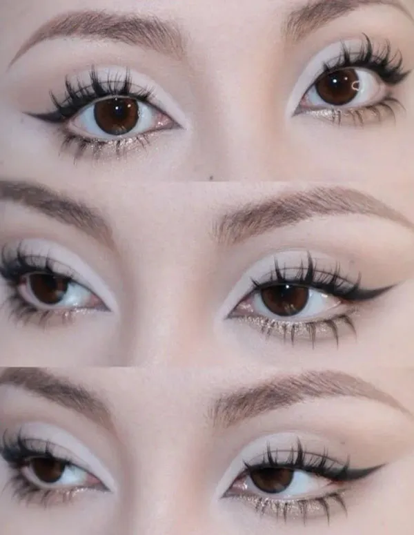 White eye shadow 9