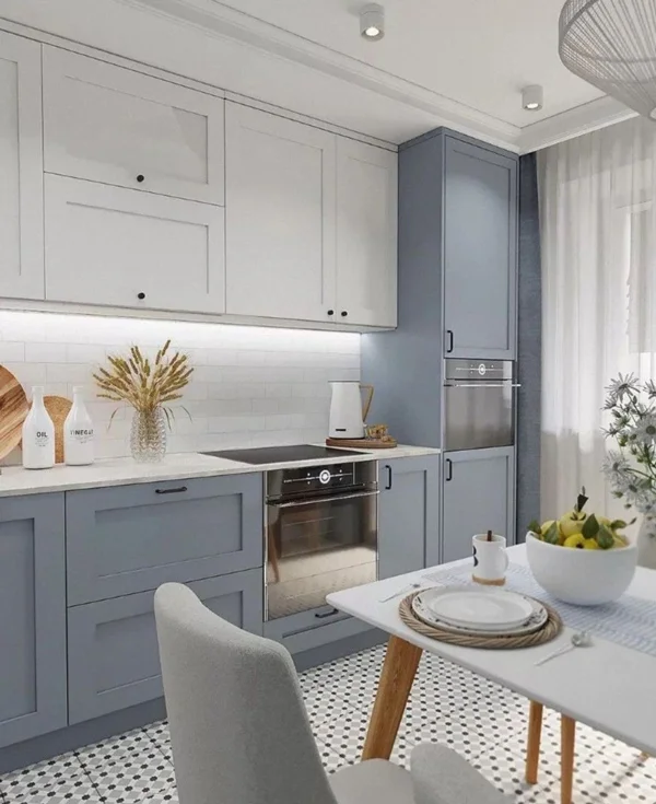 best color cabinet small kitchen 14